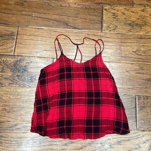 Women’s plaid tank top monkey straps